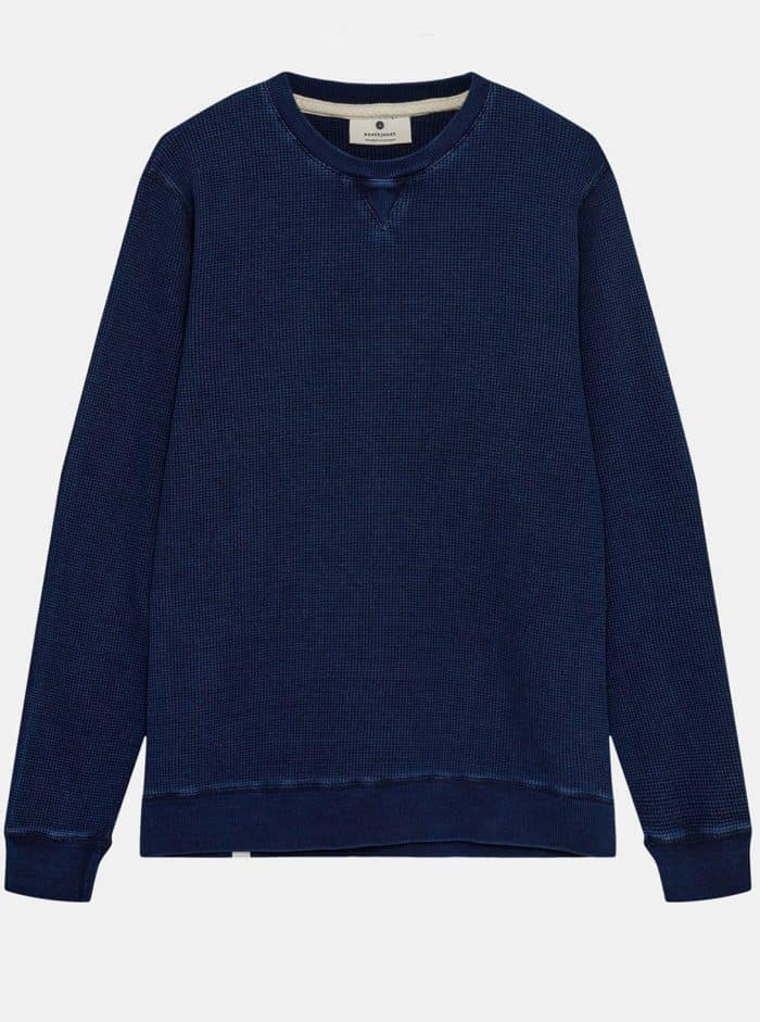 AKRUBEN INDIGO WAFFLE SWEAT - Image 2