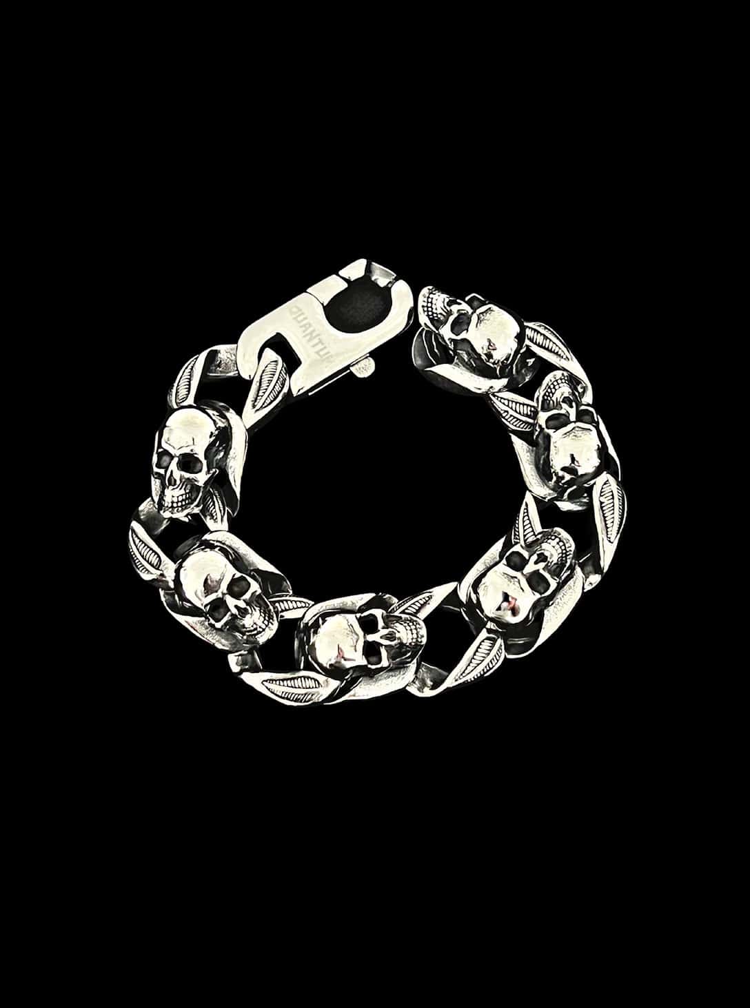 1(71) BIG SKULLS BRACELET - Image 1