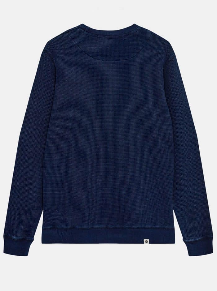 AKRUBEN INDIGO WAFFLE SWEAT - Image 3
