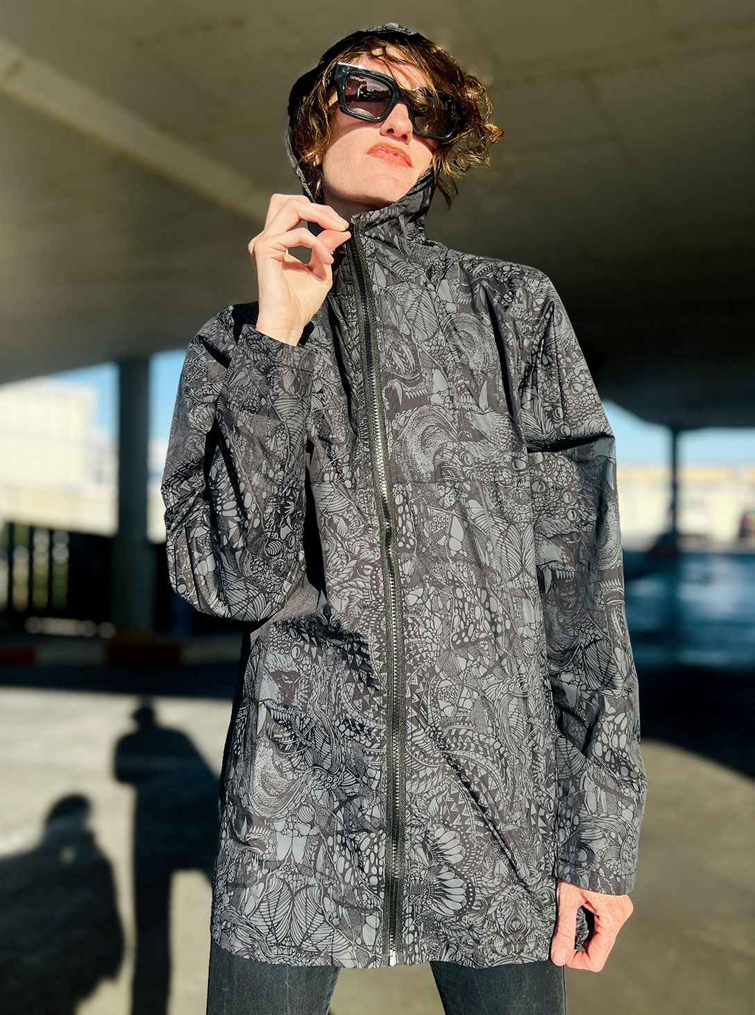 2(187) JUNO WIND JACKET BLACK - Image 1