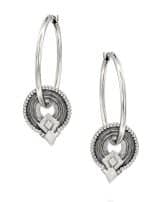 Dangle Hoop Earrings SILVER