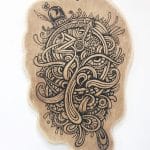 MUSTACHE WOOD DECOR- NATURAL