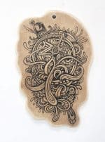 MUSTACHE WOOD DECOR- NATURAL