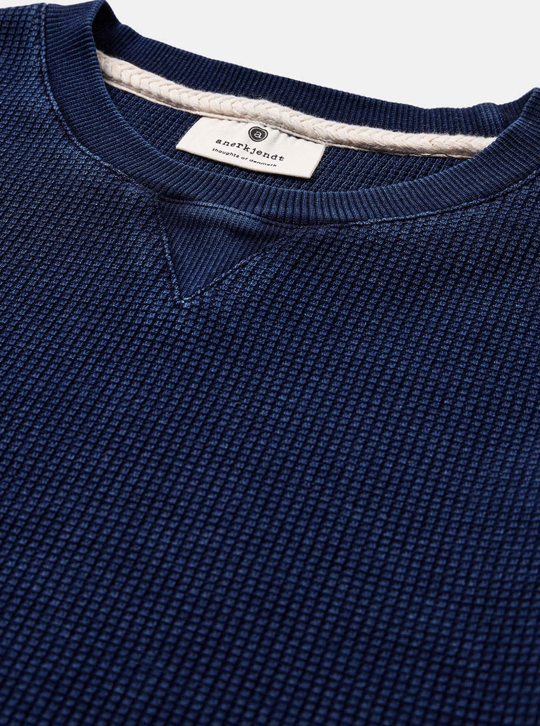 3(161) AKRUBEN INDIGO WAFFLE SWEAT - Image 1