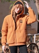 CHEBURASHKA WOMEN HOOD ORANGE - Image 5