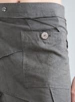 Aoki-WOMEN Wrap Mini Skirt WASH OLIVE - Image 7