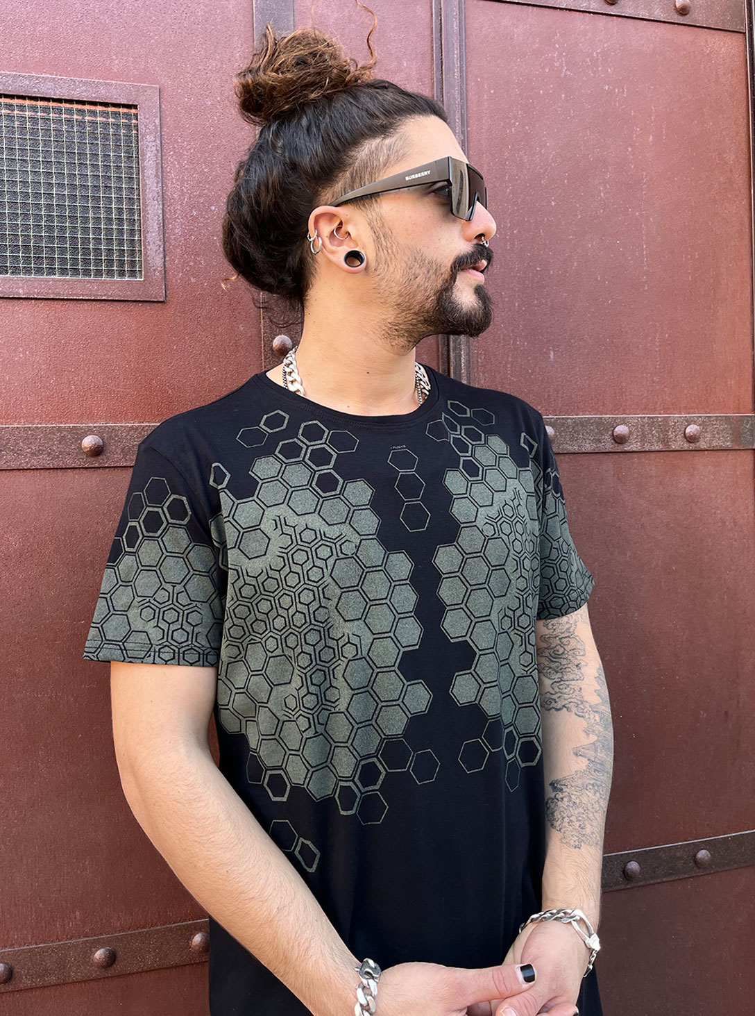 BLACK SANADA MEN'S T-SHIRT BLACK - Image 1