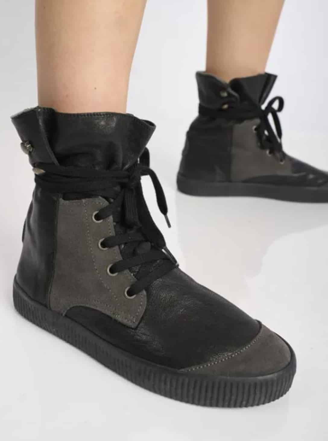 BLACK_0001_1111 NOELLE Ankle boots with laces - Image 1