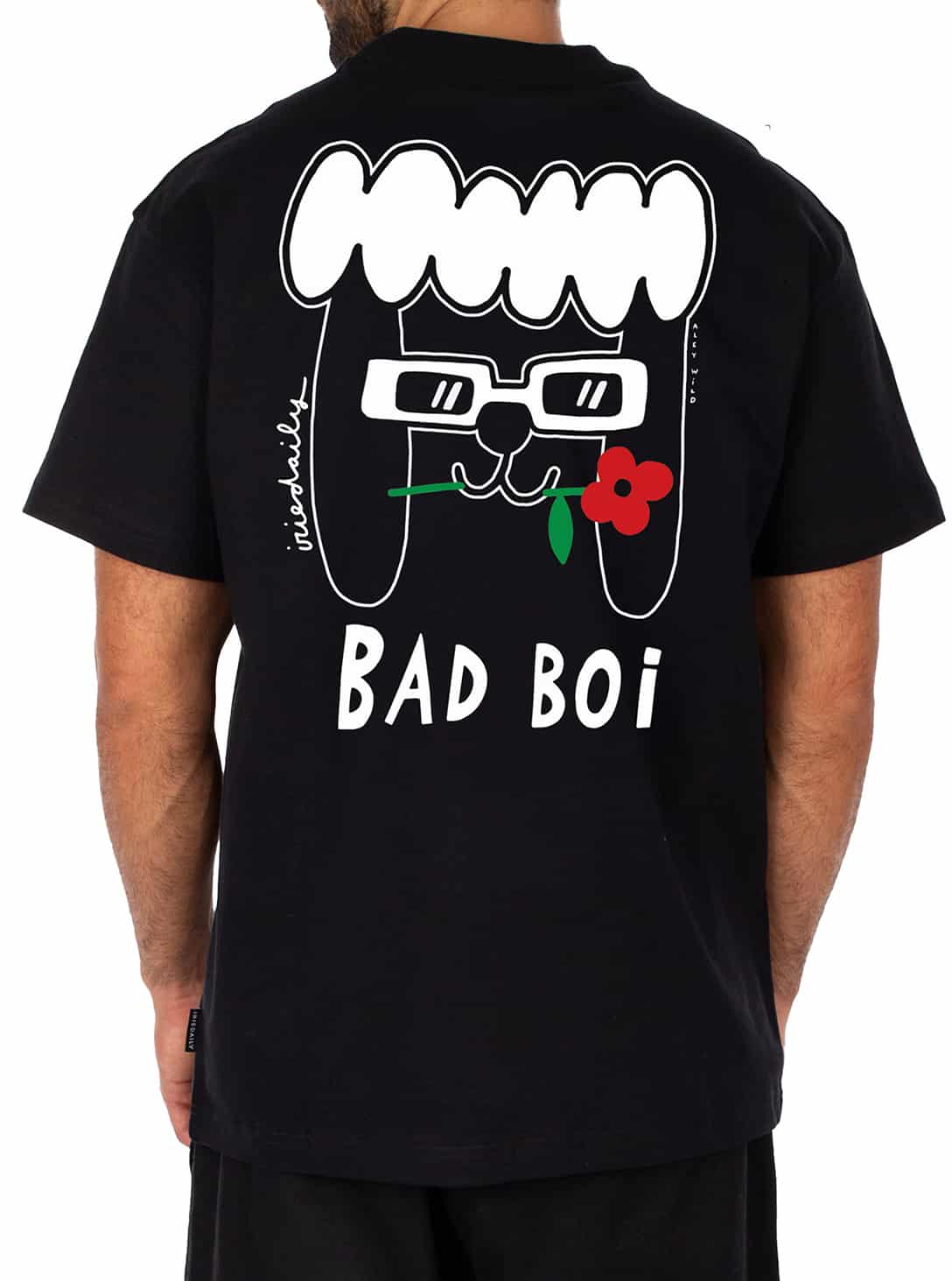 Bad Boi T-Shirt BLACK_0001_115B481_700_3 BAD BOI WHITE BLACK - Image 1