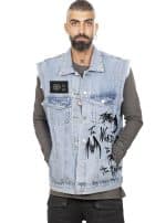 CHINI VEST BLUE DENIM - Image 5