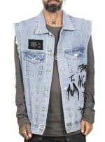 CHINI VEST BLUE DENIM - Image 4