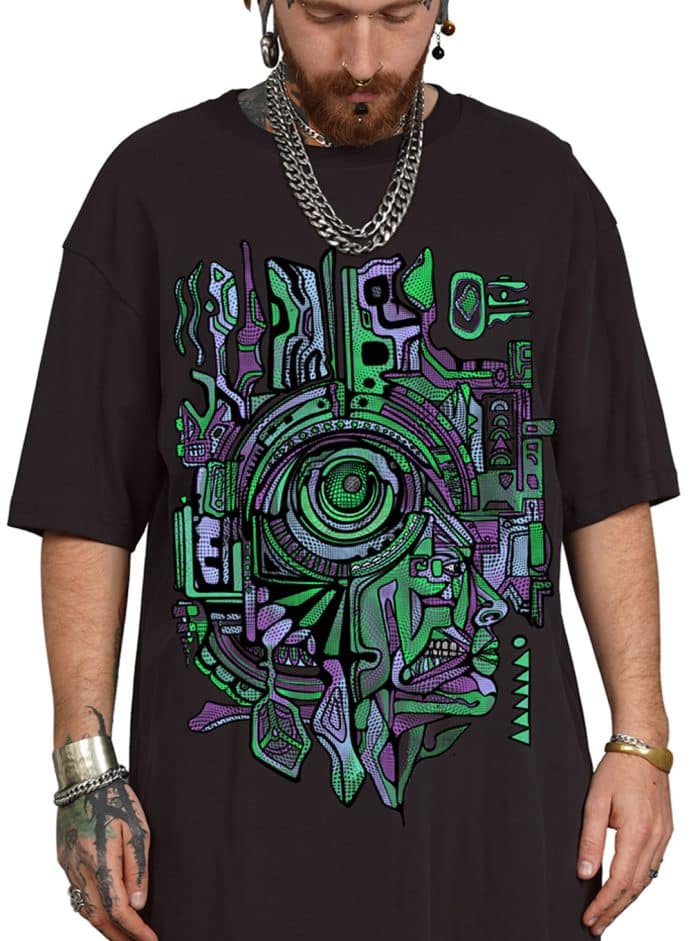 CODEX OVERSIZE T-SHIRT BLACK - Image 2