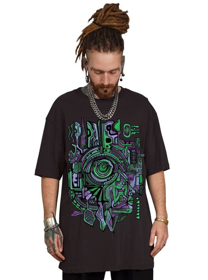 CODEX OVERSIZE T-SHIRT BLACK - Image 4