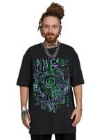 CODEX OVERSIZE T-SHIRT BLACK - Image 6
