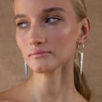 CONE PLAITED HOOP EARRINGS