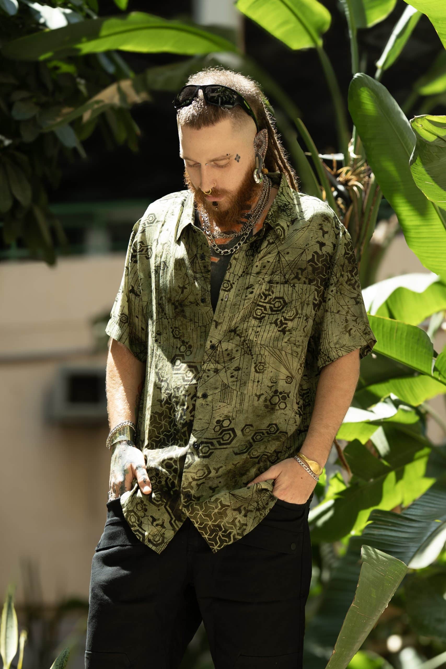 DSC05225 copy Dea Button shirt OLIVE - Image 1