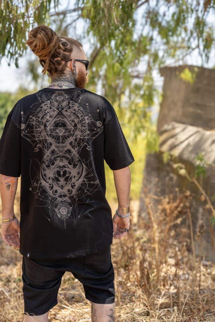 ORNAMENT OVERSIZE T- SHIRT BLACK - Image 6