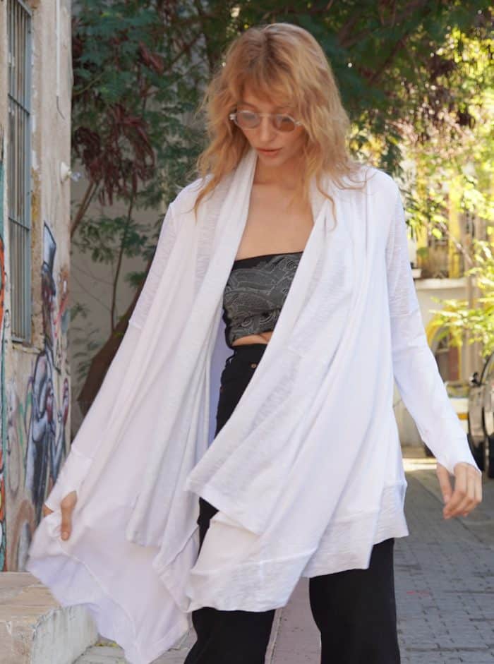 DUMA WOMEN'S CARDIGAN WHITE - Image 7