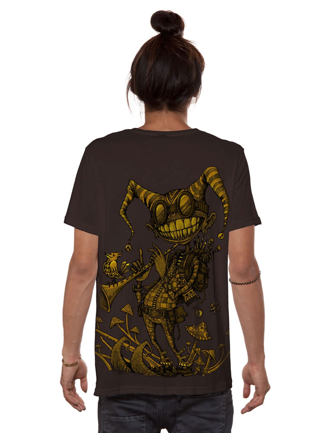 FIDDLER-TS-DARK-BROWN-1 Fiddler MEN'S T-SHIRT DARK BROWN - Image 1
