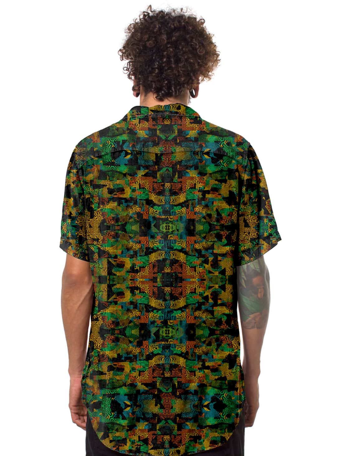 FUNTASM-JUNGLE-YELLOW-2(1) Funtasm Button Shirt Jungle Yellow - Image 1