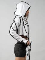GALA WHITE- WOMEN WRAPED CROP TOP LONG SLEEVES - Image 6
