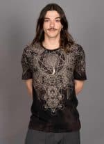GRID THEORY T-SHIRT TIE DYE BLACK TEXTURE - Image 2