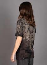 GRID THEORY T-SHIRT TIE DYE BLACK TEXTURE - Image 3