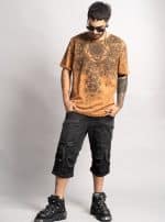 GRID THEORY T-SHIRT TIE DYE ORANGE - Image 5