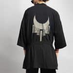 HOSHI MIDI MEN'S KIMONO  BLACK