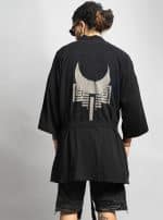 HOSHI MIDI MEN'S KIMONO  BLACK