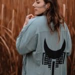 HOSHI WOMEN MIDI KIMONO BRUSHED GREY