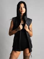 ICHI WOMEN VEST BLACK