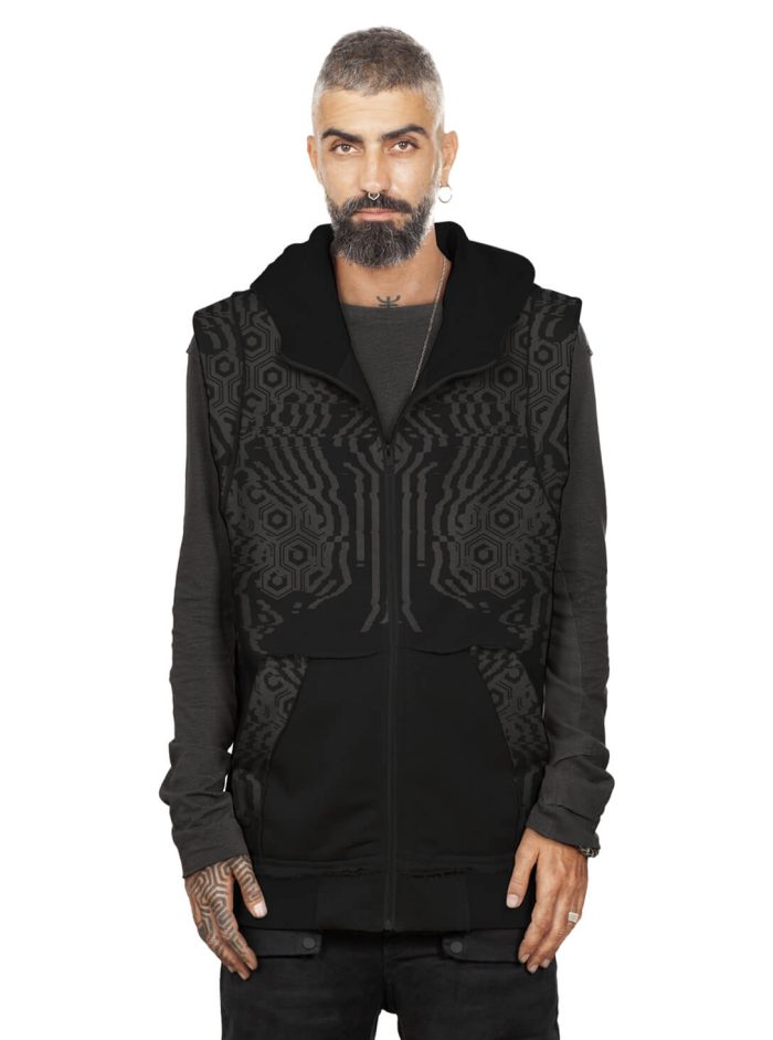 ICHI MEN'S VEST BLACK - Image 3