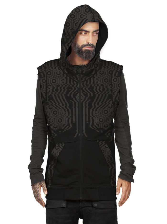 ICHI MEN'S VEST BLACK - Image 4