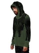 JETT MEN HOOD WITH ZIPPER OLIVE - Image 2