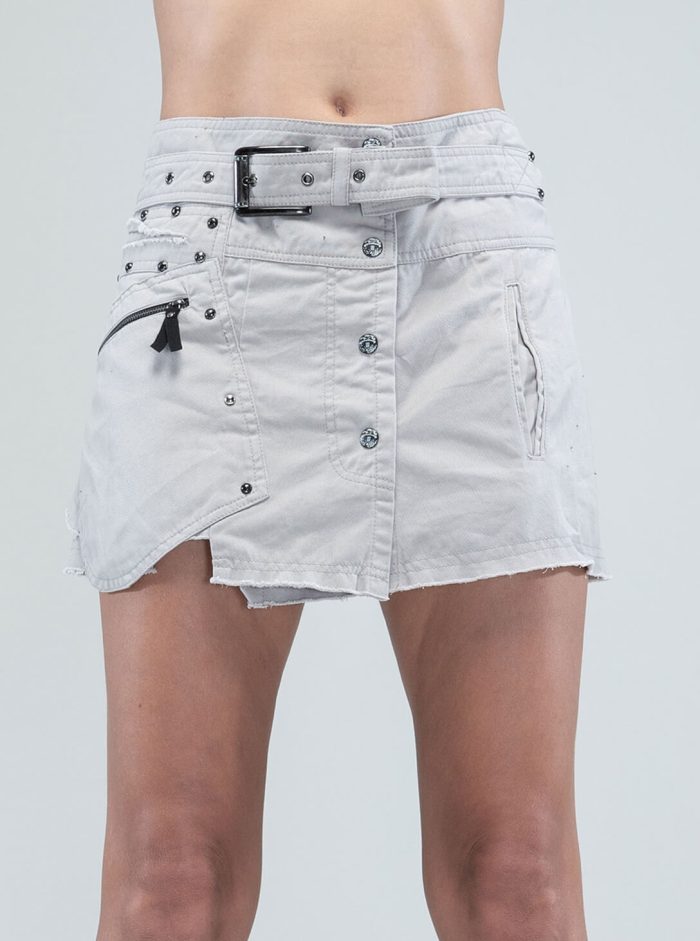 Jett Mini Skirt STEEL - Image 4