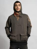 KAPUCHOL MEN HOOD WITH POCKETS OLIVE - Image 6
