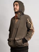 KAPUCHOL MEN HOOD WITH POCKETS OLIVE - Image 4