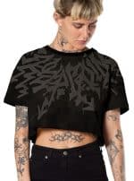 KEEP GOING WOMEN'S CROP BLACK TEX - Image 3