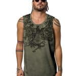 Key Dragon Olive Tank Top