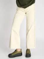 Brighton platform Shoes with lace KHAKI - Image 4