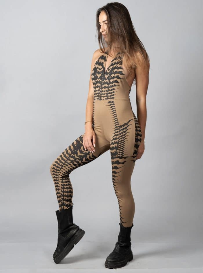LUARA MOKA WOMEN LONG JUMPSUIT - Image 6