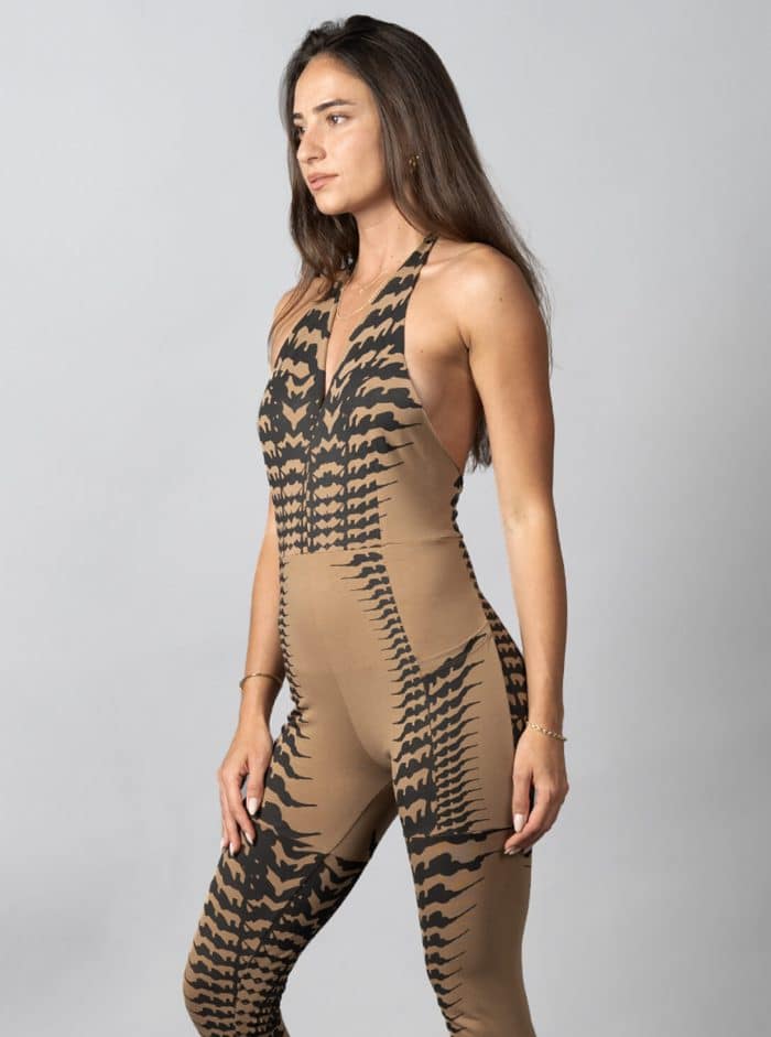 LUARA MOKA WOMEN LONG JUMPSUIT - Image 2