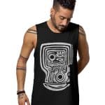 MAKOO BLACK-MEN'S TANK TOP