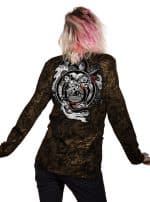 MERAVING JACKET BLACK GOLD - Image 2