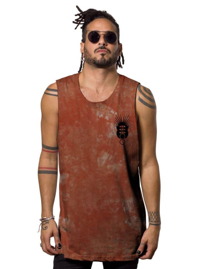 MIKO ORNAGE TIE DYE- MEN'S TANK TOP - Image 2