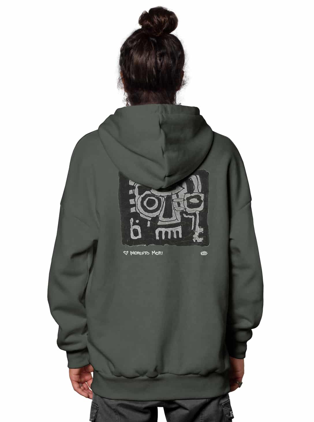 MOMENTO MORI HO OLIVE_0003_Layer 108 MOMENTO MORI WASH HOOD OLIVE - Image 1