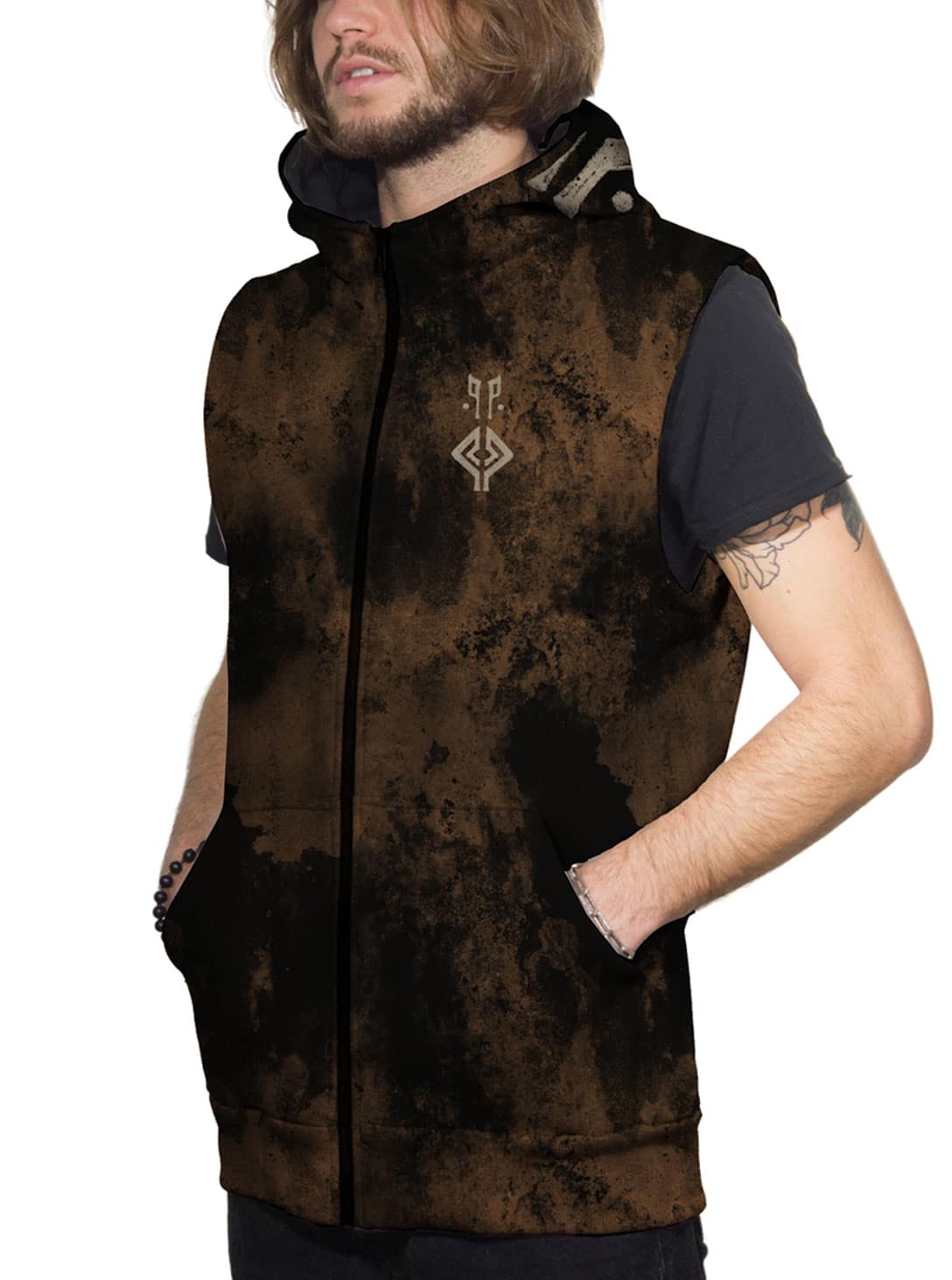 NAZU-VEST--RUST-2 NAZU VEST RUST BROWN - Image 1