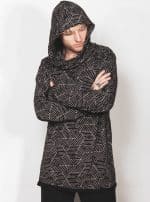 NOVE HOOD BLACK STRIPES
