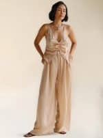 NOVA WOMEN TROUSES FAWN - Image 3